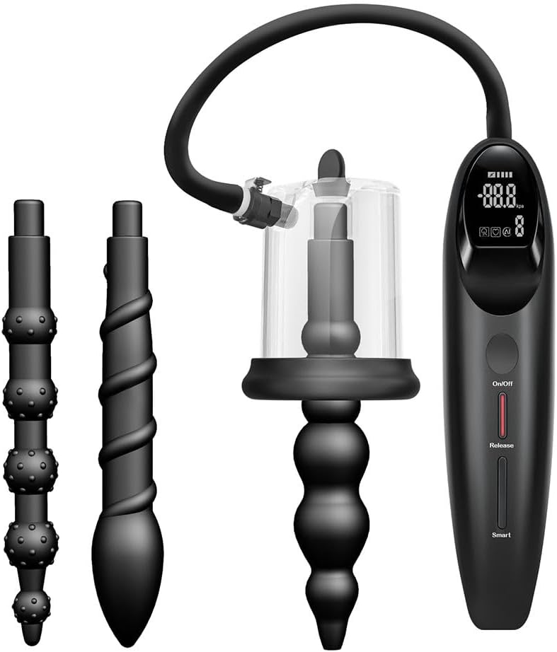 Electric Anal,Six Smart Modes,Smart Anal Pump Vacuum,Electronics Massage Anal Pump Set,Butt Plug Masturbator Adult Sex Toys