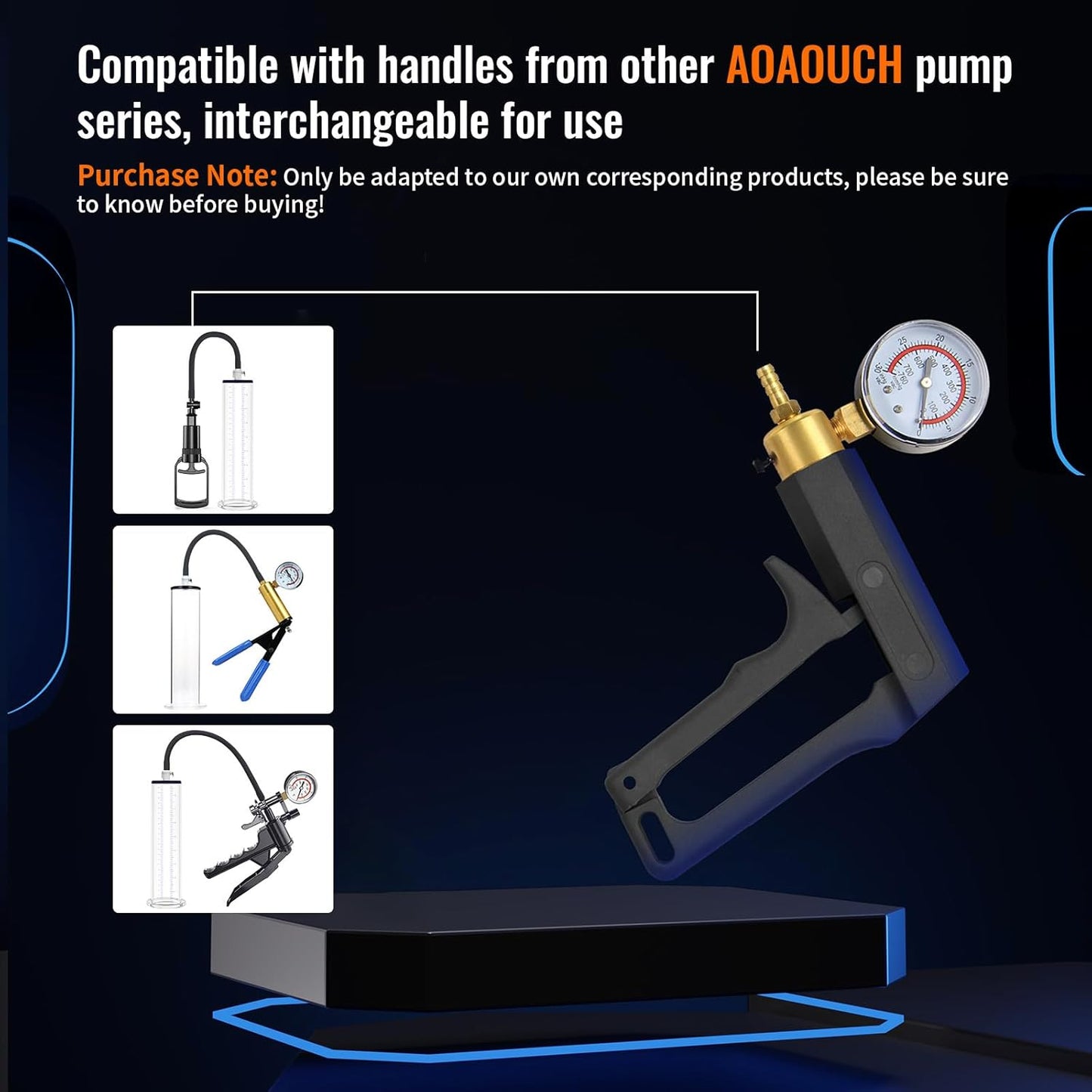 Penis Pump Replaceable Handle,Fit for AOAOUCH Male Enhancement Pump System