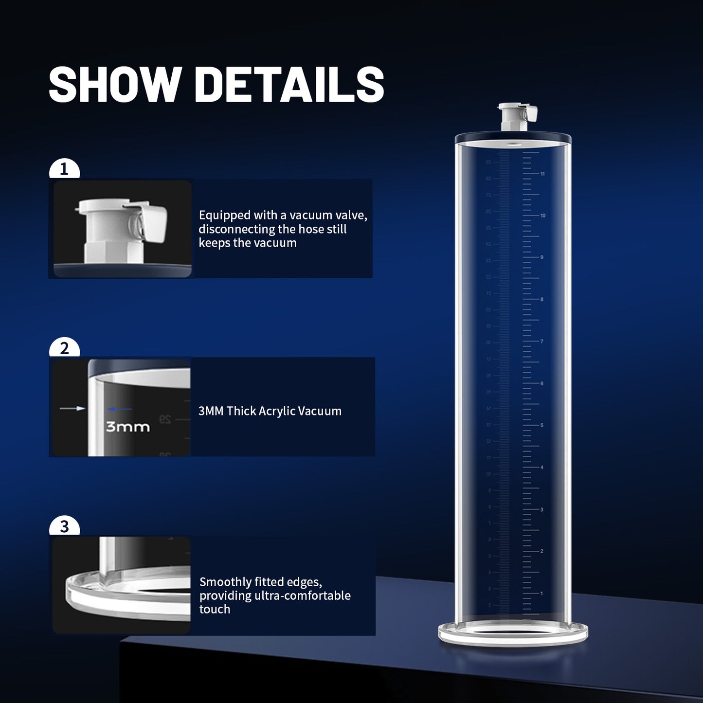 Male Enhancement Pump System,Enhancement Vacuum Pump with Gauge 9 x 1.75 inch Cylinder,2 Silicone Sleeves,Male Sex Toys for Men, Adult Toys for Men