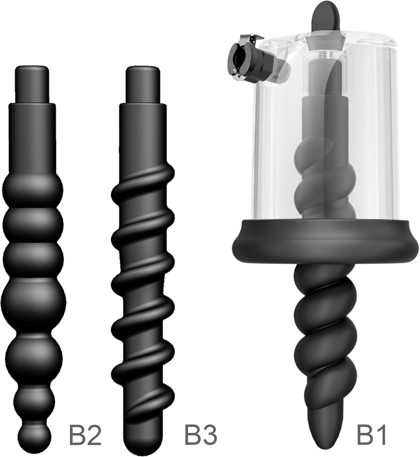 Metal Pistol Anal Pump,Manual Anal Pump,Anal Pump Vacuum,Butt Plug Masturbator, Adult Sex Toys