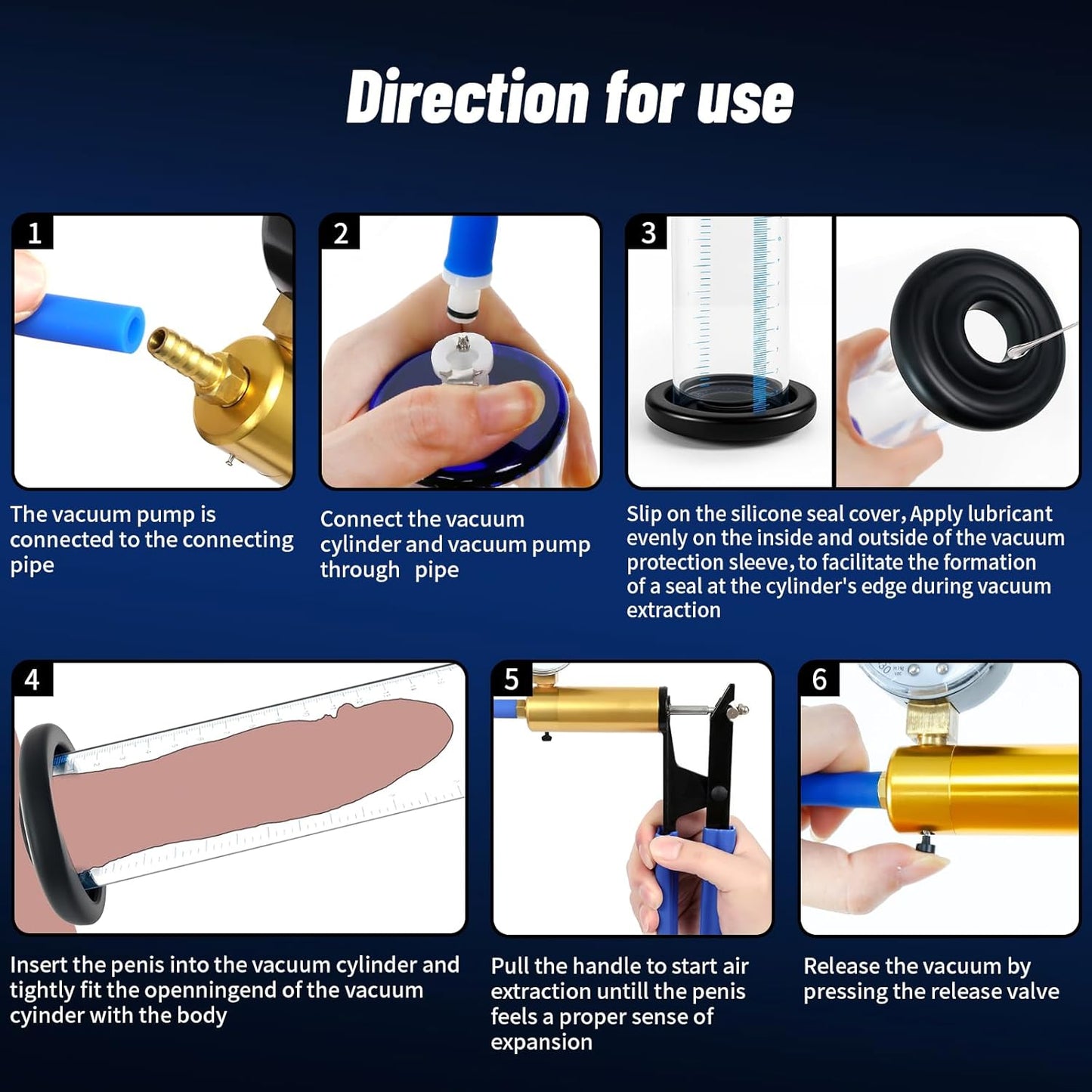 Male Enhancement Pump System 9 x 2.75 inch Cylinder,with Gauge,with a Lifelike Vagina Sleeve & 11PCS Penis Rings Set,Sex Toys - Pumps & Enlargers,Penis Male Sex Toys